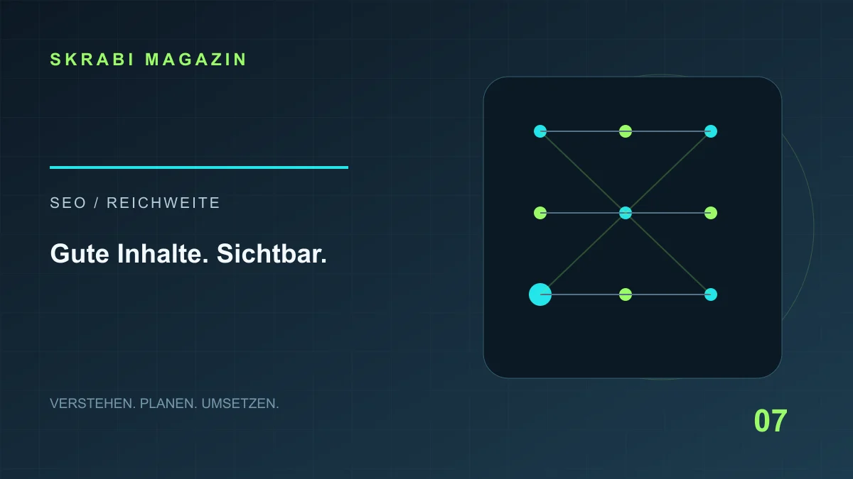Skrabi Magazin: SEO für neue Websites: Die Grundlagen vor den Spezialtricks